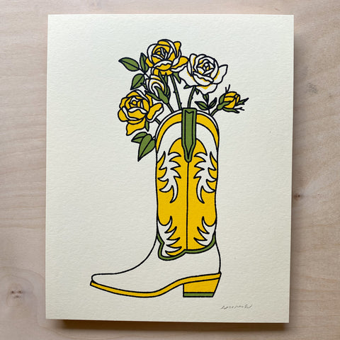 SOLD OUT. Lavender Boot - Signed 8x10in Print #302