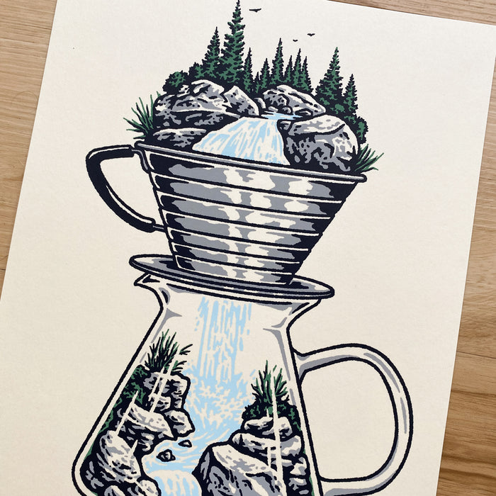 Flash Brew - Signed 8x10in Silkscreen Print