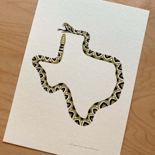 Texas Rattler - Signed Print #97