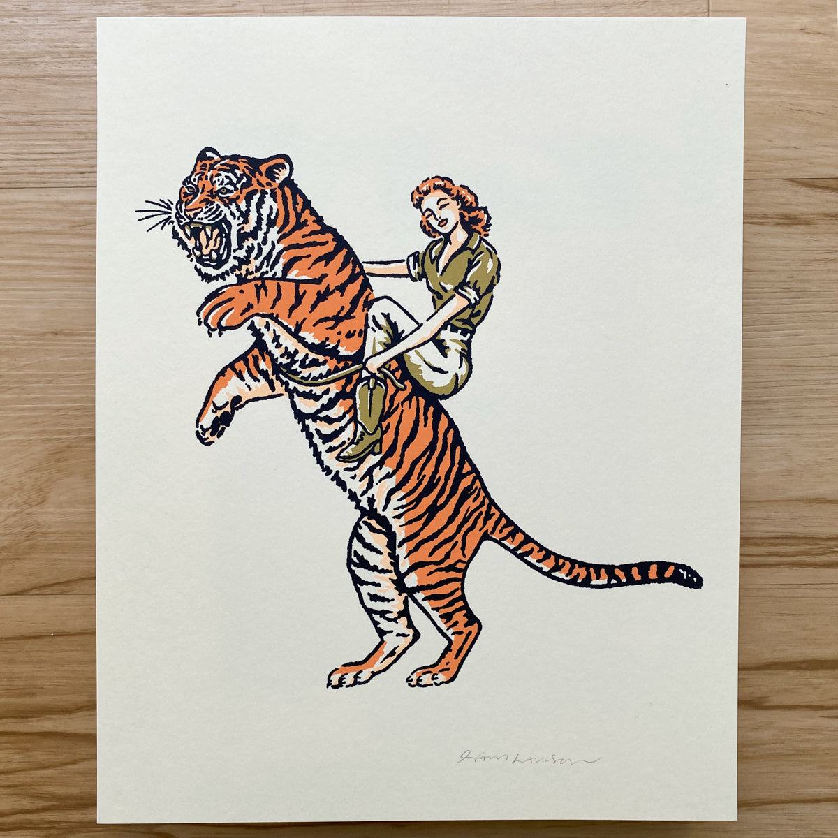Tiger Woman - Signed 8x10in Print #358