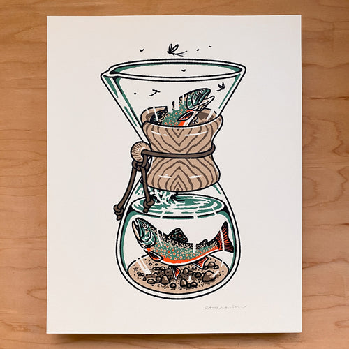 Chemex Trout - Signed 8x10in Print #400