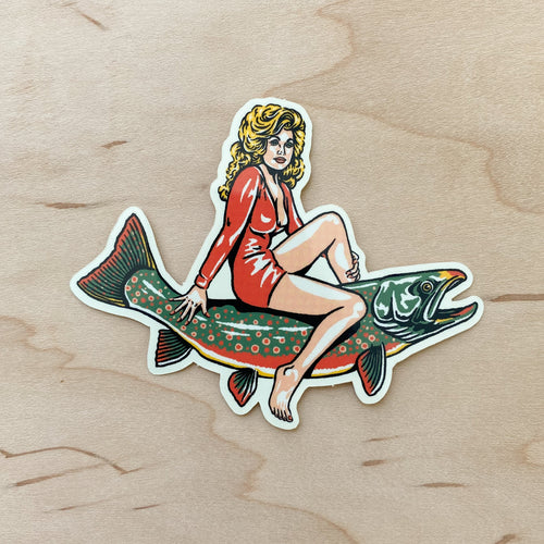 Dolly Parton on a Dolly Varden Sticker