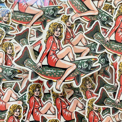 SOLD OUT. Dolly Parton on a Dolly Varden Sticker