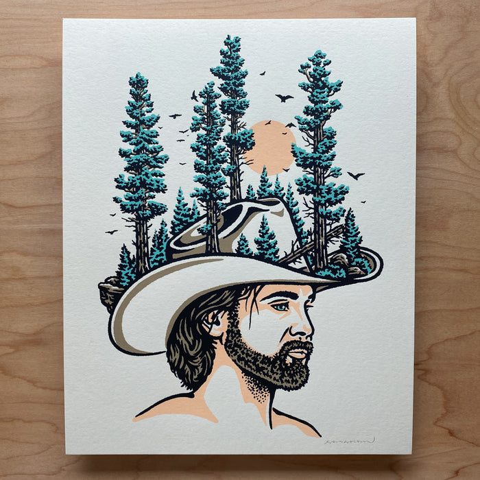 The Woodsman - Signed 8x10in Silkscreen Print