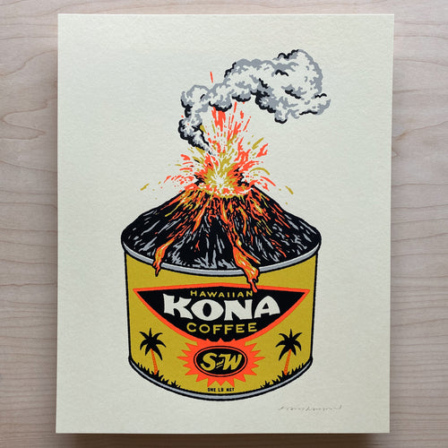 Kona Coffee Volcano - Signed 8x10in Print #381