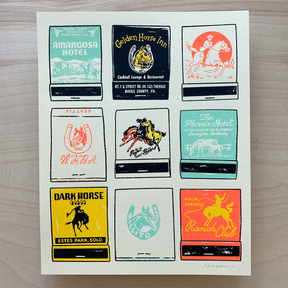 Vintage Matchbooks - Signed 8x10in Print #353