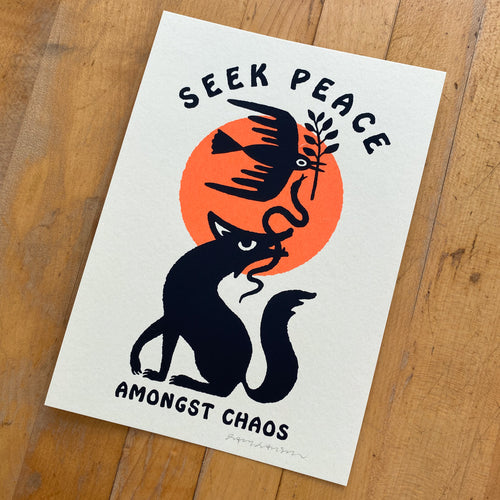 Seek Peace - Signed 5x7in Print #153