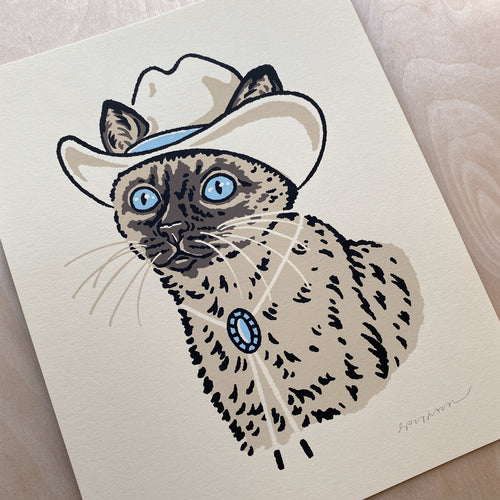 Siamese Cowcat - Signed 8x10in Print #319