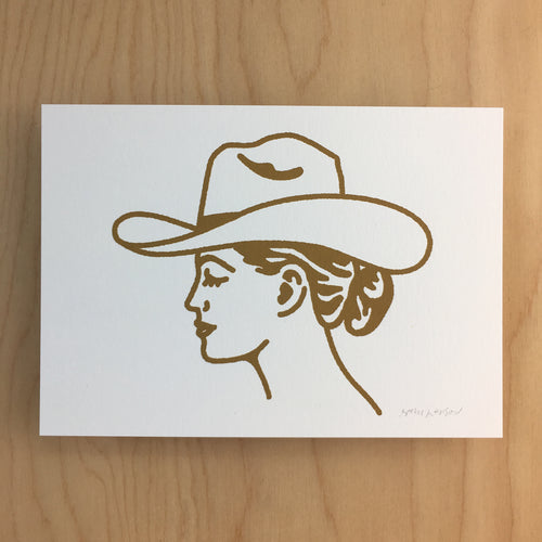 Austin Cowgirl - Signed Print #145 GOLD