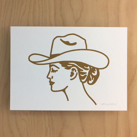 Tulsa Cowgirl (Gold) - Signed Print #167