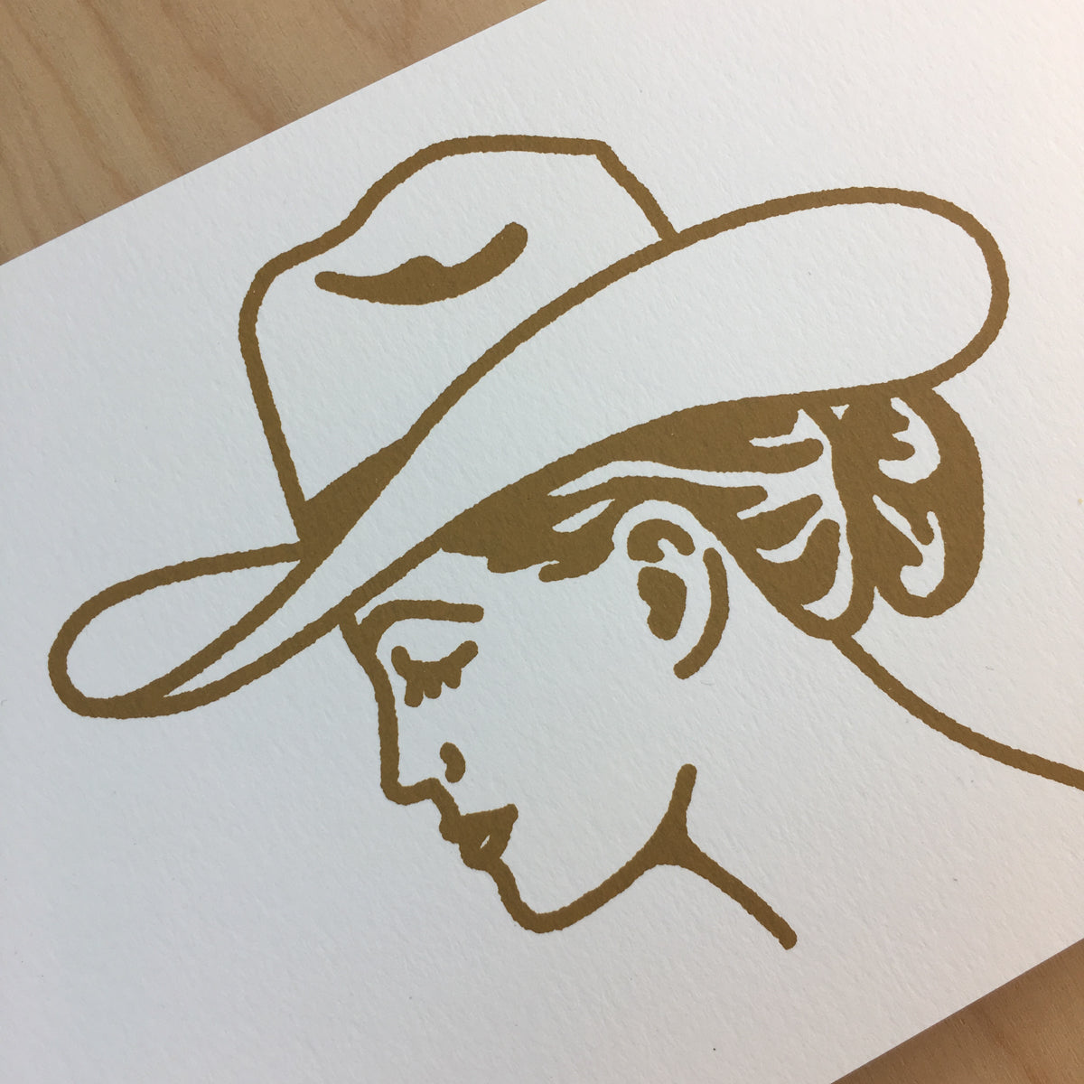 Austin Cowgirl - Signed Print #145 GOLD