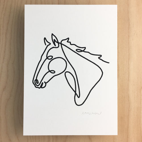 Mono Horse - Signed Print #129