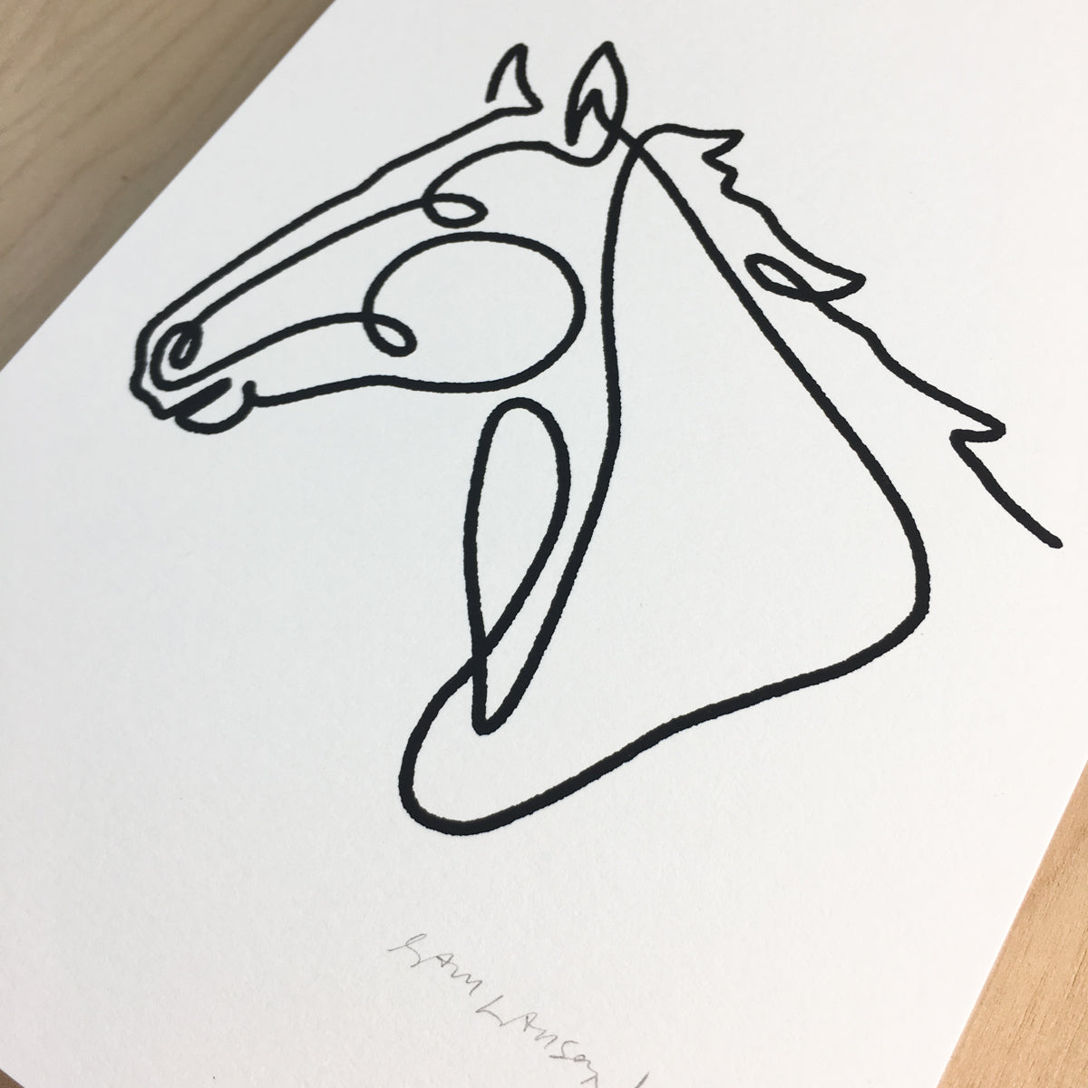 Mono Horse - Signed Print #129
