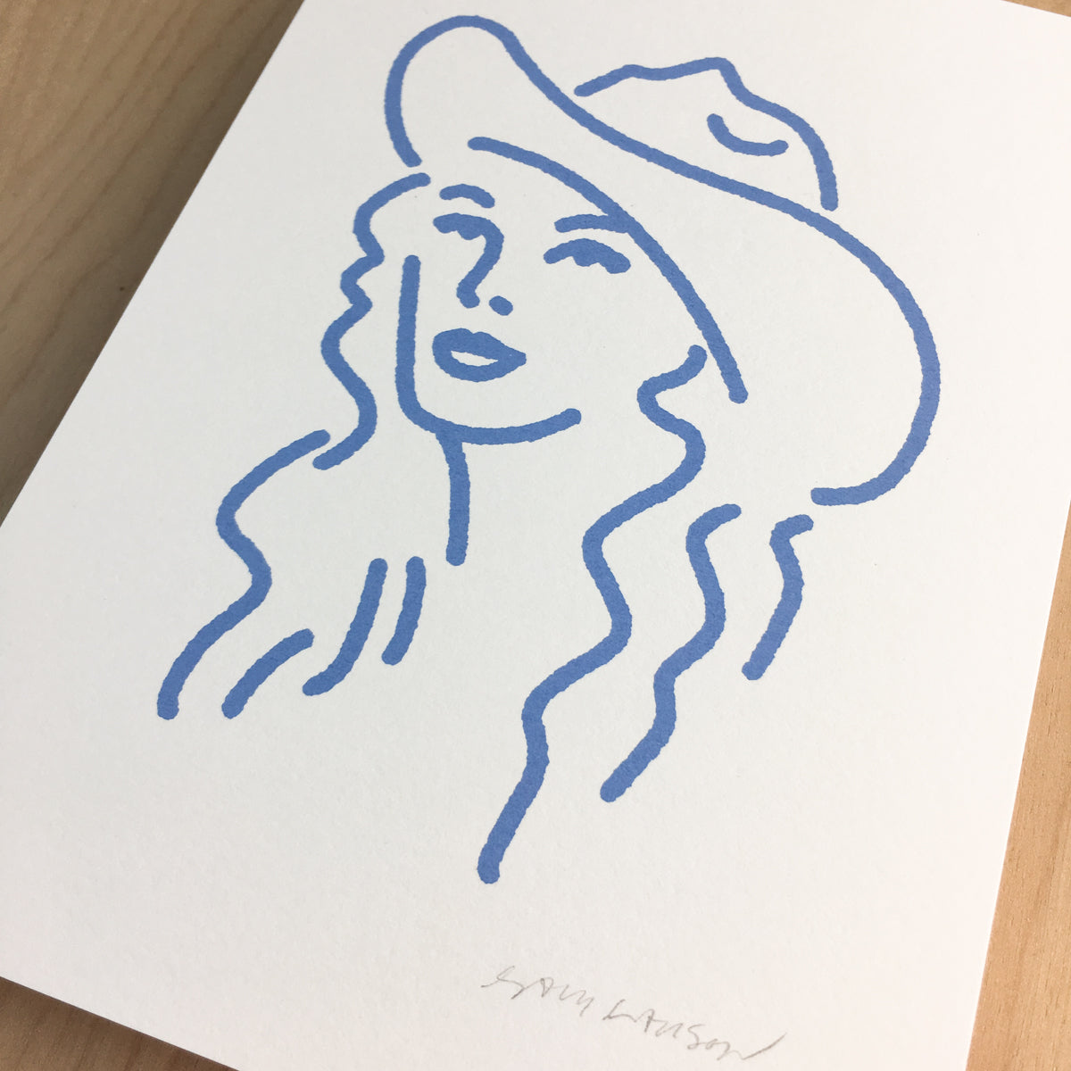 Nashville Cowgirl - Signed Print #143 PERIWINKLE