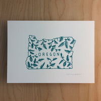 Oregon Pine - Signed 5x7 Inch Silkscreen Print