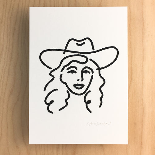 Dallas Cowgirl - Signed Print #144