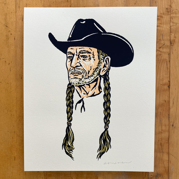SOLD OUT. The Texan - Signed 8x10in Silkscreen Print