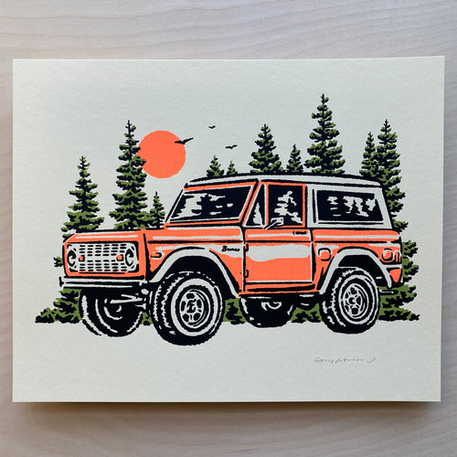 Bronco - Signed 10x8in Print #288